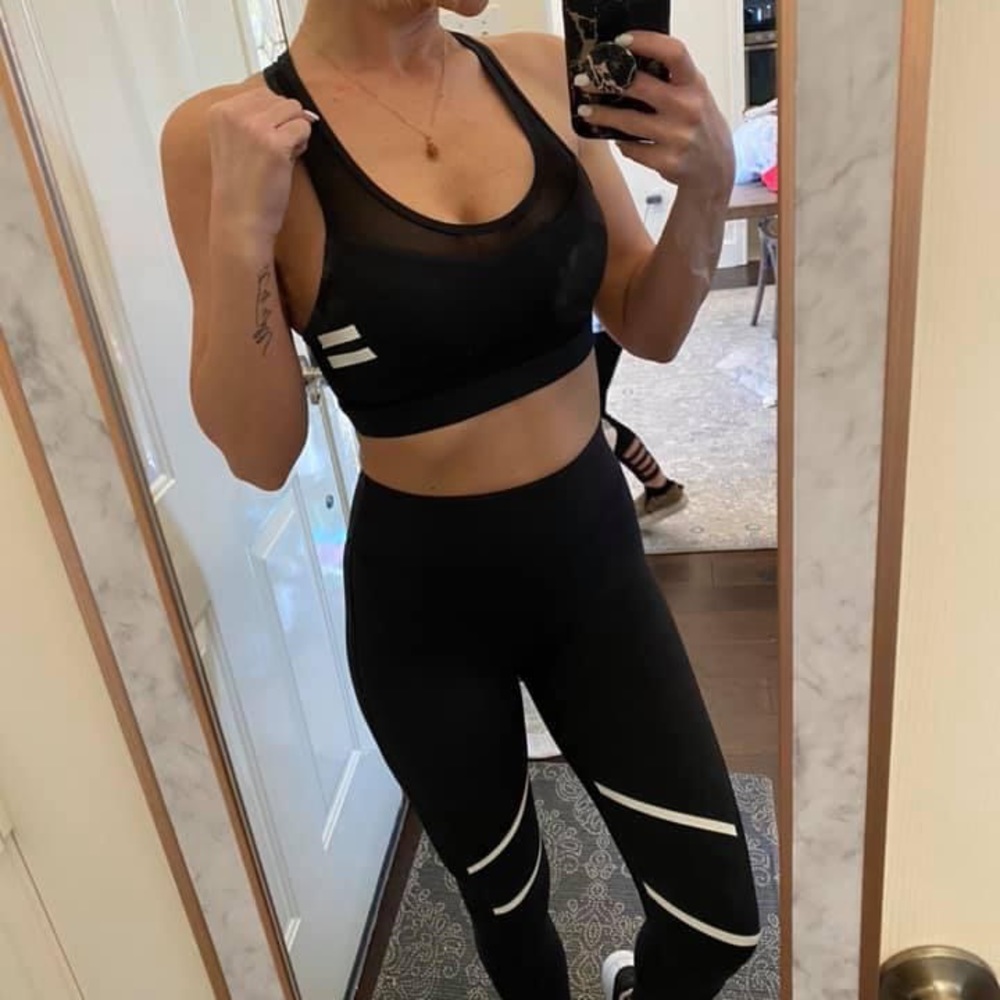 Zyia Active Black Reflective Light n Tight Hi-Rise